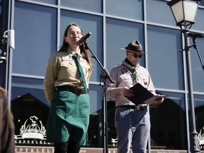 Žemaitijos skautų organizacijos vyriausioji skautininkė Rūta Brazlauskaitė